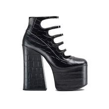 Load image into Gallery viewer, THE CROC EMBOSSED KIKI ANKLE BOOT