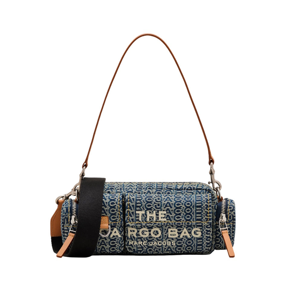 THE CARGO MONOGRAM DENIM SHOULDER BAG