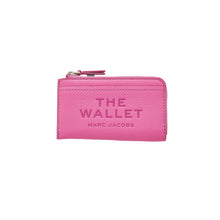 Load image into Gallery viewer, THE LEATHER TOP ZIP MULTI WALLET BOW PINK