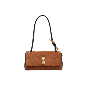 THE SUEDE MINI DUAL SHOULDER BAG