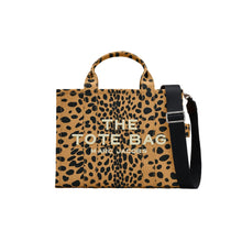 Load image into Gallery viewer, THE CHEETAH CANVAS MEDIUM TOTE BAG