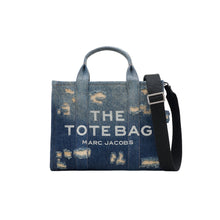 Load image into Gallery viewer, THE RIP AND REPAIR DENIM MEDIUM TOTE BAG