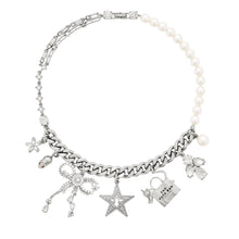 Load image into Gallery viewer, THE CATS OUT OF THE BAG CHARM NECKLACE