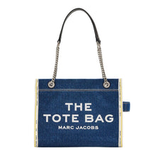 Load image into Gallery viewer, THE DENIM CHAIN MEDIUM TOTE BAG