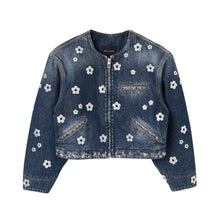 Load image into Gallery viewer, THE SEQUIN DAISY CROPPED JACKET