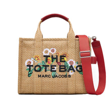 Load image into Gallery viewer, THE DAISY WOVEN MEDIUM TOTE BAG