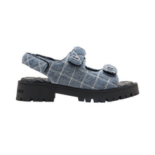 Load image into Gallery viewer, THE QUILTED DENIM SUNNY SANDAL