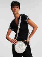 Load image into Gallery viewer, K/CIRCLE ROUND PERFORATED LOGO CROSSBODY BAG