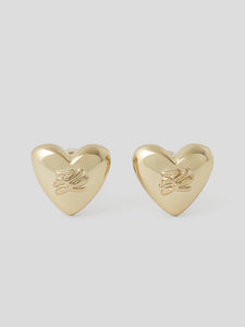 K/HEART STUD EARRINGS