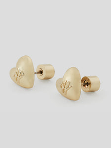 K/HEART STUD EARRINGS