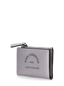 KARL LAGERFELD LOGO LETTERING FAUX - LEATHER WALLET