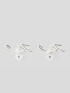 K/SIGNATURE PAVÉ STUD EARRINGS