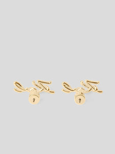 K/SIGNATURE PAVÉ STUD EARRINGS