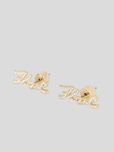 Load image into Gallery viewer, K/SIGNATURE PAVÉ STUD EARRINGS