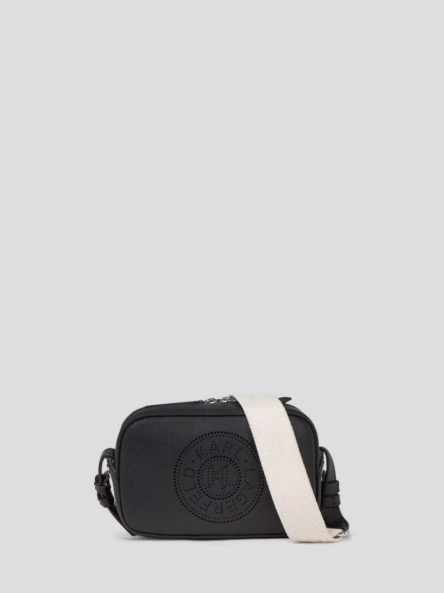 K/CIRCLE PERFORATED CROSSBODY BAG