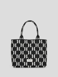 K/MONOGRAM KNIT LARGE TOTE BAG