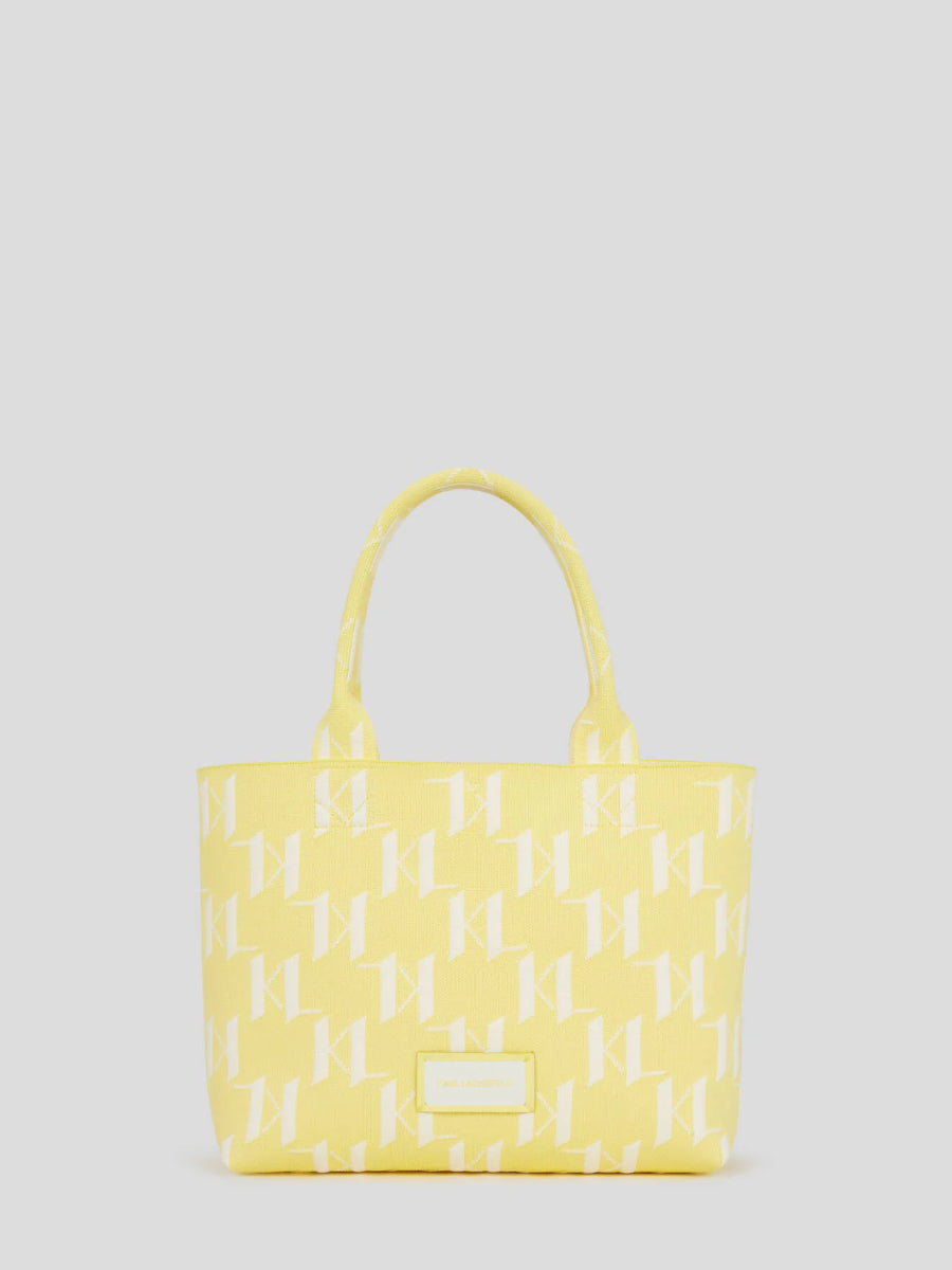 K/MONOGRAM KNIT MEDIUM TOTE BAG