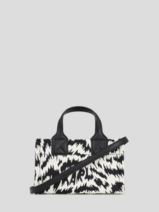 K/SKUARE SMALL ZEBRA TOTE BAG