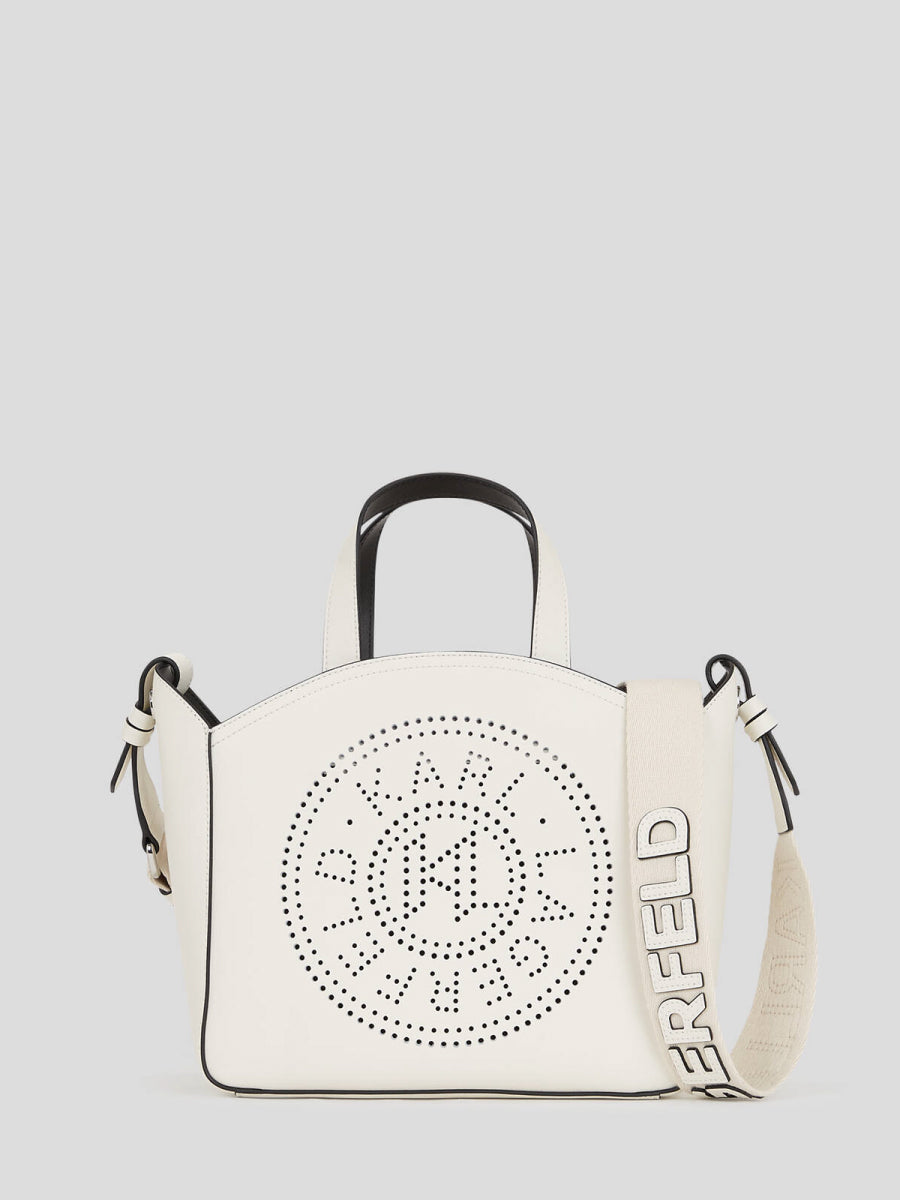 K/CIRCLE PERFORATED SMALL TOTE BAG