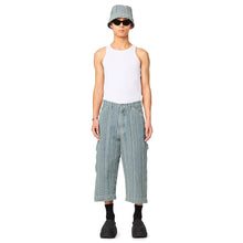 Load image into Gallery viewer, THE WASHED MONOGRAM OVERSIZED DENIM SHORT