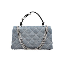 Load image into Gallery viewer, THE QUILTED DENIM DUAL CONVERTIBLE SHOULDER BAG
