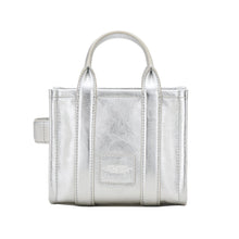 Load image into Gallery viewer, THE METALLIC LEATHER CROSSBODY TOTE BAG