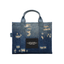 Load image into Gallery viewer, THE RIP AND REPAIR DENIM MEDIUM TOTE BAG