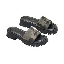 Load image into Gallery viewer, THE CAMO JACQUARD LUG SOLE SLIDE
