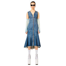 Load image into Gallery viewer, THE WAVE DENIM DRESS
