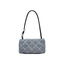 Load image into Gallery viewer, THE QUILTED DENIM MINI DUAL SHOULDER BAG