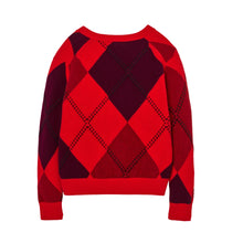 Load image into Gallery viewer, THE PREPPY DAISY ARGYLE CARDIGAN