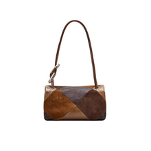 Load image into Gallery viewer, THE SUEDE PATCHWORK MINI DUAL SHOULDER BAG