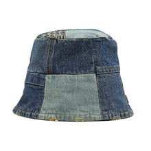 Load image into Gallery viewer, THE PATCHWORK DENIM BUCKET HAT