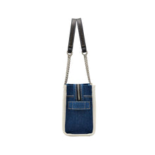 Load image into Gallery viewer, THE DENIM CHAIN SMALL TOTE BAG