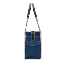 Load image into Gallery viewer, THE DENIM CHAIN MEDIUM TOTE BAG