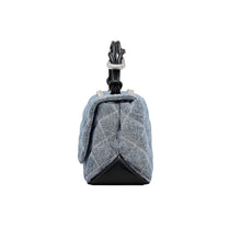 Load image into Gallery viewer, THE QUILTED DENIM DUAL CONVERTIBLE SHOULDER BAG