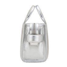 Load image into Gallery viewer, THE METALLIC LEATHER CROSSBODY TOTE BAG