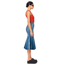 Load image into Gallery viewer, THE WAVE DENIM SKIRT