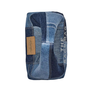 THE PATCHWORK DENIM SACK BAG