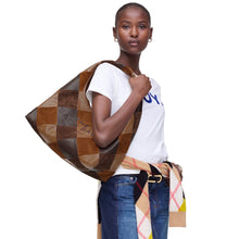 Load image into Gallery viewer, THE SUEDE PATCHWORK SACK BAG