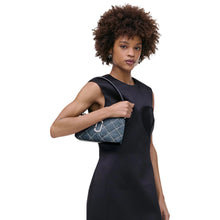 Load image into Gallery viewer, THE QUILTED DENIM SNAPSHOT CONVERTIBLE SHOULDER BAG
