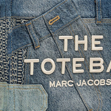 Load image into Gallery viewer, THE DECONSTRUCTED DENIM MEDIUM TOTE BAG