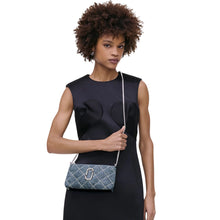 Load image into Gallery viewer, THE QUILTED DENIM SNAPSHOT CONVERTIBLE SHOULDER BAG