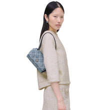 Load image into Gallery viewer, THE QUILTED DENIM MINI DUAL SHOULDER BAG