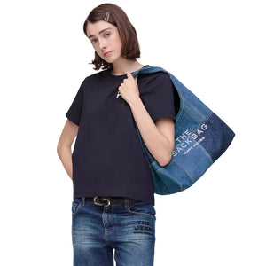THE PATCHWORK DENIM SACK BAG