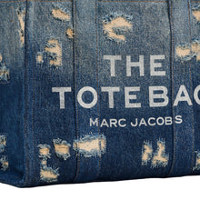 Load image into Gallery viewer, THE RIP AND REPAIR DENIM MEDIUM TOTE BAG