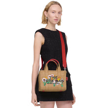 Load image into Gallery viewer, THE DAISY WOVEN SMALL TOTE BAG