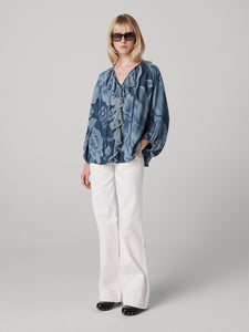 DVF	NICKY TOP DANCING ROSE GIANT TONAL