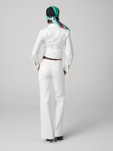 DVF	PERFECT WRAP TOP WHITE