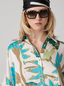 DVF	DIANE S/S SHIRT	MARLENE BATIK GIANT IVORY